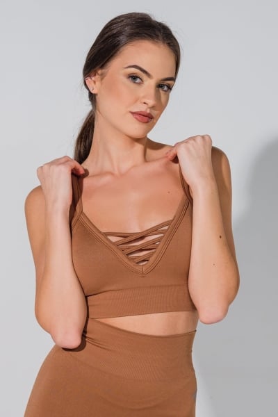 Hipup Seamless Bustier – Cappuccino