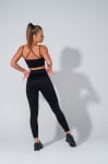 Fit Line 2 in 1 Set: Seamless leggings + Sports bustier - Black