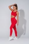 Fit Line 2 in 1 Set: Seamless leggings + Sports bustier - Antrasite