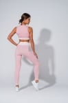 Chic Set 2 in 1: Seamless Leggings + Seamless Bustier - Pink