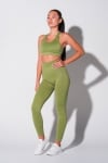 New Generation 2 in 1: Seamless Leggings + Seamless Bustier - Brown