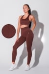 New Generation 2 in 1: Seamless Leggings + Seamless Bustier - Red